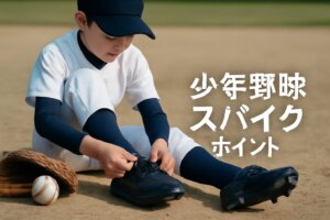 少年野球スパイクのポイント｜選び方・サイズ・手入れの実践ガイド
