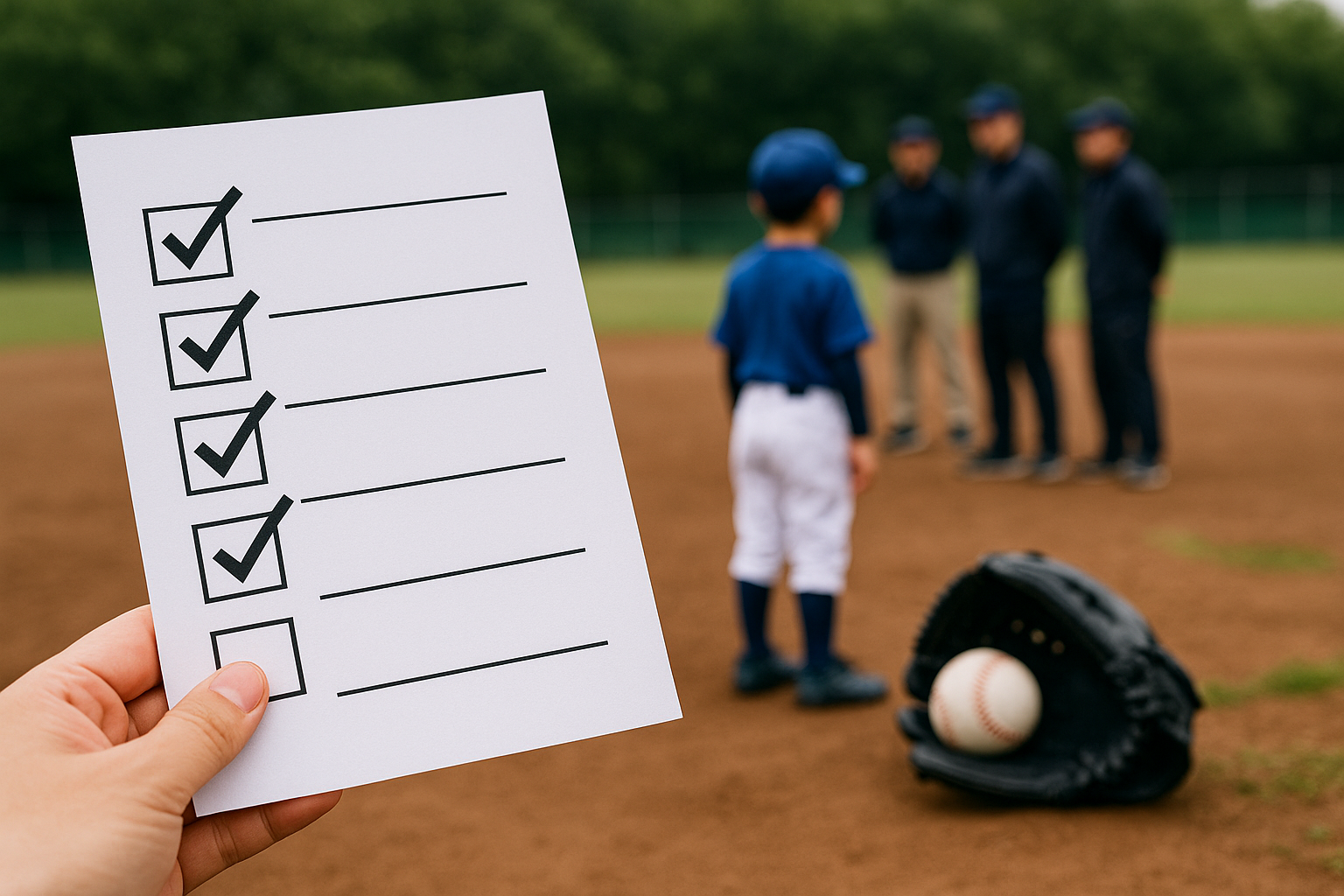 少年野球の入団前に確認すべきチェックリストとチーム選びのポイント
