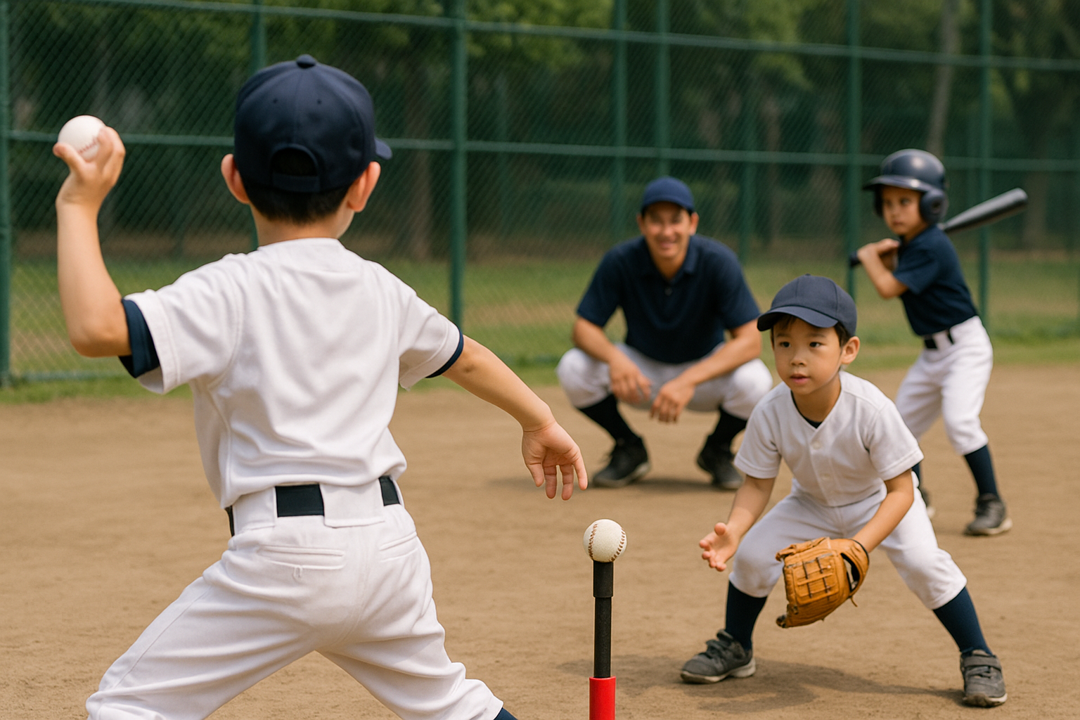 低学年向け 少年野球の初心者基礎練習メニュー(60/90分プラン)