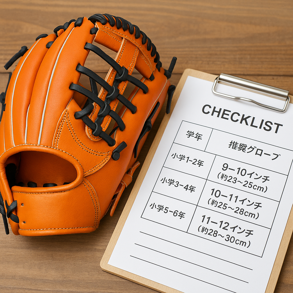 学年別で分かる少年野球グローブの選び方とサイズ目安|実践チェックリスト付き